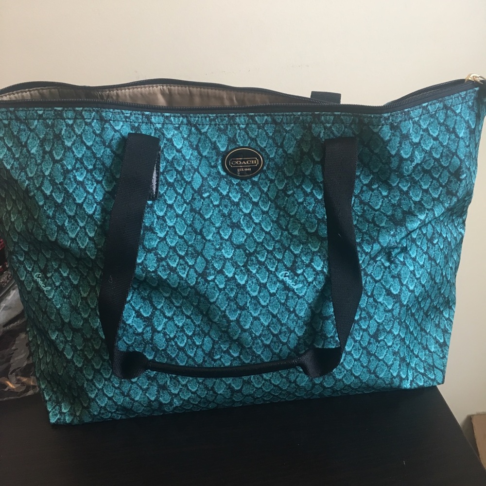 Coach Tote with Makeup Bag
